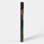 Goldendoodle hond in St. Patrick's Day jurk iPhone Hoesje (Rechterkant)
