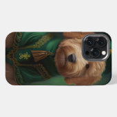 Goldendoodle hond in St. Patrick's Day jurk iPhone Hoesje (Achterkant horizontaal)