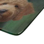 Goldendoodle hond in St. Patrick's Day jurk Snijplank (Hoek)