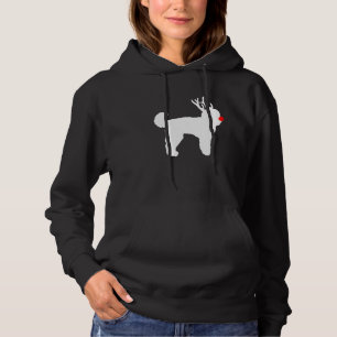 Goldendoodle Hond Kerst Reindeer Geweien Xmas Hoodie