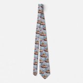 Goldendoodle hond Kerst viering  Stropdas (Achterkant)