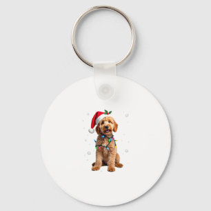 Goldendoodle Hond Kerstboom Kersttrui Xmas Huisdie Sleutelhanger
