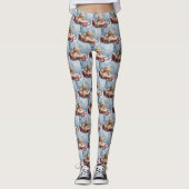 Goldendoodle Hond Kerstfeest Leggings (Voorkant)