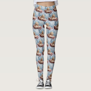 Goldendoodle Hond Kerstfeest Leggings