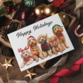 Goldendoodle Hond Kerstvakantie Briefkaart