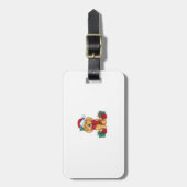 Goldendoodle Hond Kerstviering Santa Dog X Bagagelabel (Voorkant verticaal)