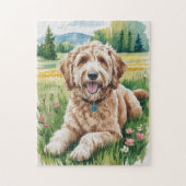 Goldendoodle hond legpuzzel (Verticaal)