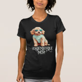 Goldendoodle Hond Mam Zonnebril T-shirt (Voorkant)