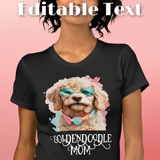 Goldendoodle Hond Mam Zonnebril T-shirt