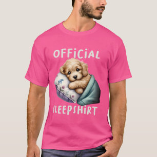 Goldendoodle Hond Officiële Sleepshirt Pyjama Nigh T-shirt