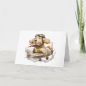 Goldendoodle Hond Piloot Vliegtuig Kaart (Voorkant)
