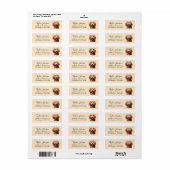Goldendoodle-hond retouradreslabel etiket (Full Sheet)