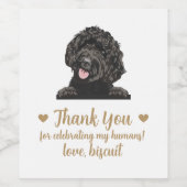 Goldendoodle Hond Trouwwijn Label Wijn Etiket (Enkel label)