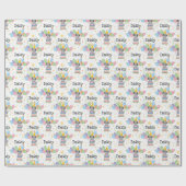 Goldendoodle Hond Verjaardag Cadeaupapier (Vlak)