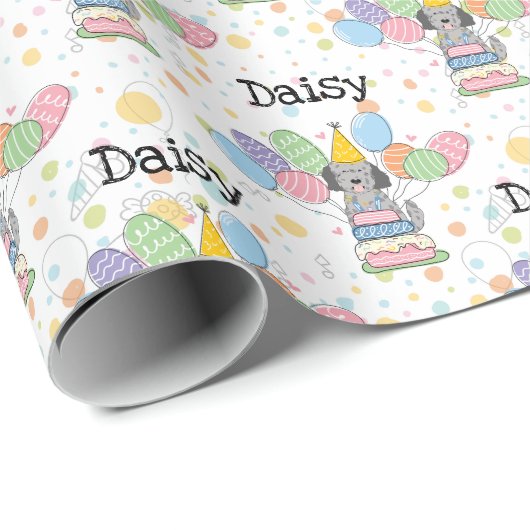 Goldendoodle Hond Verjaardag Cadeaupapier (Rol Hoek)