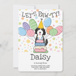 Goldendoodle Hond Verjaardagsfeest Uitnodiging