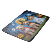 Goldendoodle Honden Pompoen Halloween Grappig Badmat (Gekanteld)