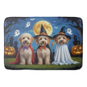 Goldendoodle Honden Pompoen Halloween Grappig Badmat (Voorkant)
