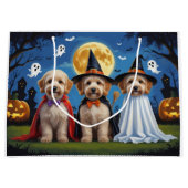 Goldendoodle Honden Pompoen Halloween Grappig Groot Cadeauzakje (Voorkant)
