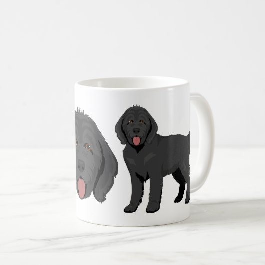 Goldendoodle hondenmix koffiemok (Voorkant rechts)