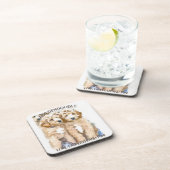 Goldendoodle Hondenpret Bier Onderzetter (Rechterzijde)