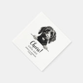 Goldendoodle Hondentekening Gepersonaliseerde Proo Servet (Hoek)