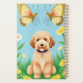 Goldendoodle in de tuin planner (Achterkant)