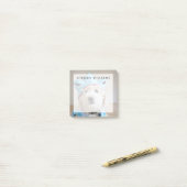 Goldendoodle in haaienkostuum post-it® notes (Op bureau)