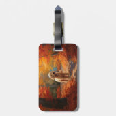 Goldendoodle in Herfstbladeren Herfst Inspire Bagagelabel (Achterkant verticaal)