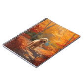 Goldendoodle in Herfstbladeren Herfst Inspire Notitieboek (Linkerzijde)