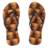 Goldendoodle in Herfstbladeren Herfst Inspire Teenslippers (Voetbed)