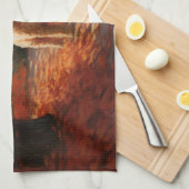 Goldendoodle in Herfstbladeren Herfst Inspire Theedoek (Quarter Fold)