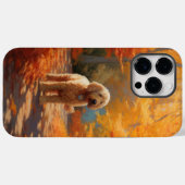 Goldendoodle in herfstbladeren val inspireert Case-Mate iPhone case (Achterkant (horizontaal))