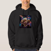 Goldendoodle In Space With Donuts Cute Doodle Boys Hoodie (Voorkant)