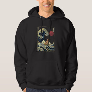 Goldendoodle Japanse Kanagawa Golf Surf Dog Hoodie