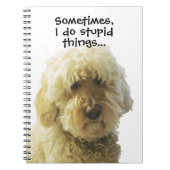 GoldenDoodle Journal, Cute Moppy Schattig Doodle Notitieboek (Voorkant)