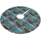 Goldendoodle Kerst Feestelijke reis Kerstboom Rok (Gekanteld)