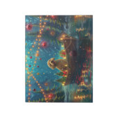 Goldendoodle Kerst Feestelijke Reis Notitieblok (Linkerzijde)