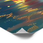 Goldendoodle Kerst Feestelijke reis Poster (Hoek)