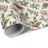 Goldendoodle Kerst Inpakpapier (Rol Hoek)