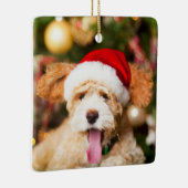 Goldendoodle Kerst Ornament Stone (Rechts)