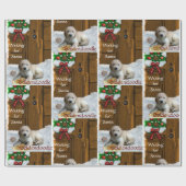 Goldendoodle kerstcadeaus cadeaupapier (Vlak)