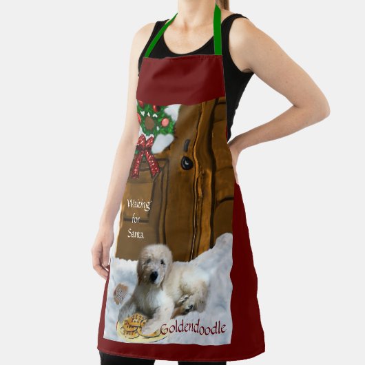 Goldendoodle kerstcadeaus schort (Insitu)