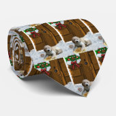 Goldendoodle kerstcadeaus stropdas (Opgerold)