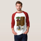 Goldendoodle kerstcadeaus t-shirt (Voorkant volledig)