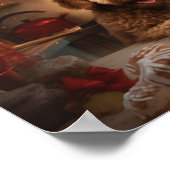 Goldendoodle Kerstkoekjes Feestelijke vakantie Poster (Hoek)