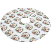 Goldendoodle Kerstkrans Feestelijke Pup Kerstboom Rok (Gekanteld)
