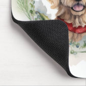 Goldendoodle Kerstkrans Feestelijke Pup Muismat (Hoek)