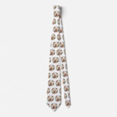 Goldendoodle Kerstkrans Feestelijke Pup Stropdas (Voorkant)