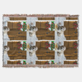 Goldendoodle Kerstmis Deken (Voorkant)